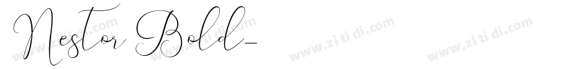 Nestor Bold字体转换